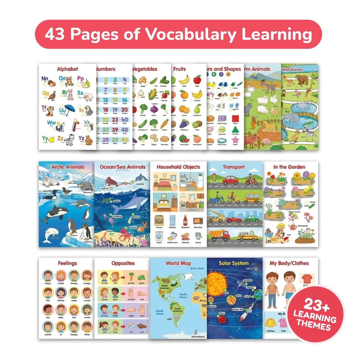 AOVVA™ 500-Word Sound Book