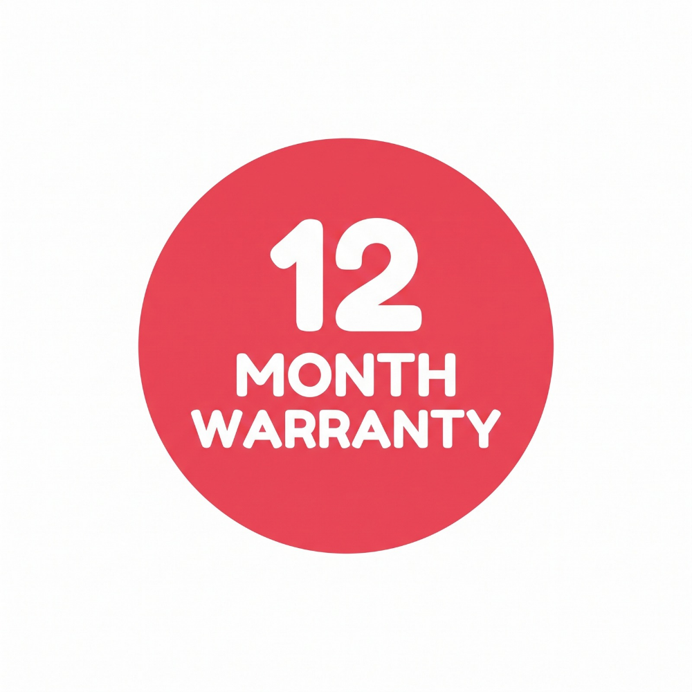 12-Month Replacement Warranty